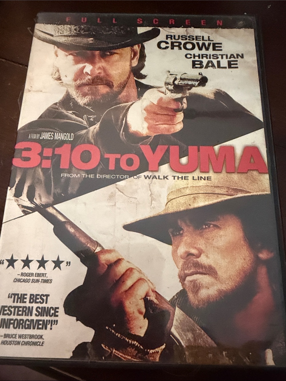 3:10 to Yuma DVD - Movie Cover with Red Title